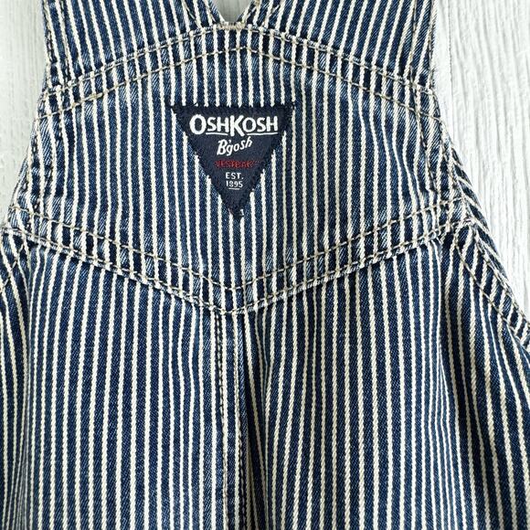 OshKosh B'Gosh Vestbak Overalls Railroad Train Conductor Overalls Size 18M - Picture 5 of 8